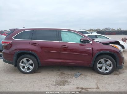 Lot #3053061636 2014 TOYOTA HIGHLANDER HYBRID LIMITED