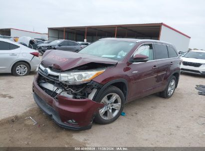 Lot #3053061636 2014 TOYOTA HIGHLANDER HYBRID LIMITED