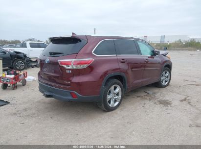 Lot #3053061636 2014 TOYOTA HIGHLANDER HYBRID LIMITED