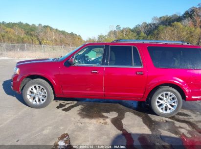 Lot #3056470914 2017 FORD EXPEDITION EL LIMITED