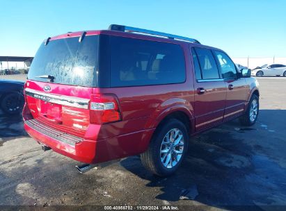 Lot #3056470914 2017 FORD EXPEDITION EL LIMITED