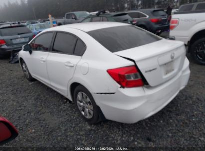 Lot #3035093071 2012 HONDA CIVIC LX