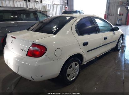 Lot #3037529510 2004 DODGE NEON SE