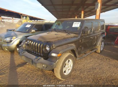 Lot #3053066411 2022 JEEP WRANGLER UNLIMITED SPORT S 4X4