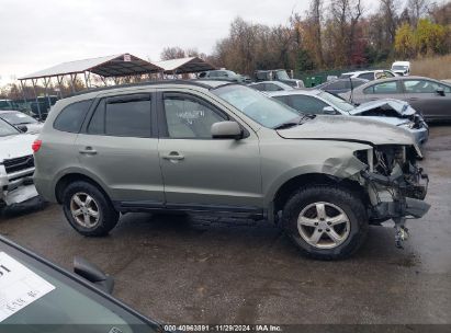 Lot #3035068683 2008 HYUNDAI SANTA FE GLS