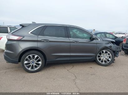 Lot #3035088925 2017 FORD EDGE TITANIUM