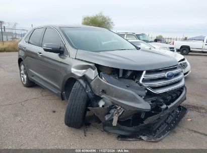 Lot #3035088925 2017 FORD EDGE TITANIUM