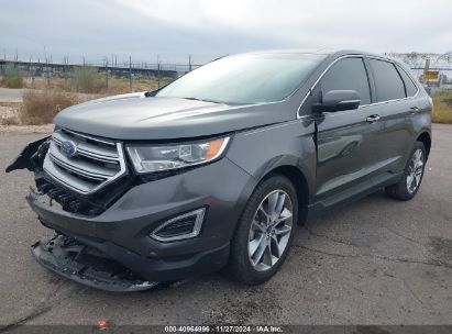 Lot #3035088925 2017 FORD EDGE TITANIUM