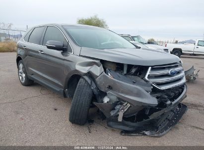 Lot #3035088925 2017 FORD EDGE TITANIUM