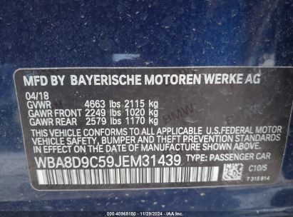 Lot #3034052849 2018 BMW 330I XDRIVE