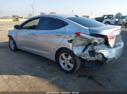 Lot #3035092992 2013 HYUNDAI ELANTRA GLS