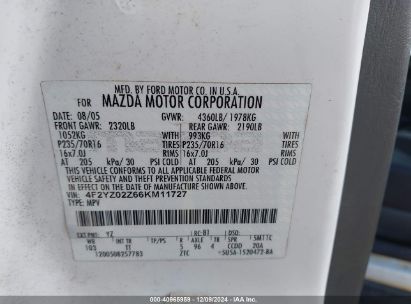 Lot #3045359289 2006 MAZDA TRIBUTE I