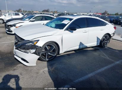 Lot #3035092972 2022 HONDA ACCORD SPORT 2.0T