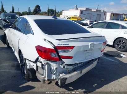 Lot #3035092972 2022 HONDA ACCORD SPORT 2.0T