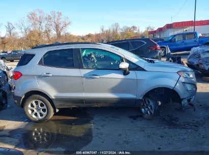 Lot #3034051784 2018 FORD ECOSPORT SE