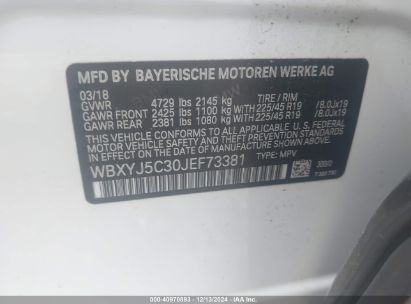 Lot #3037539610 2018 BMW X2 XDRIVE28I