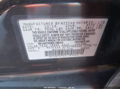 Lot #3034052087 2013 NISSAN SENTRA SV