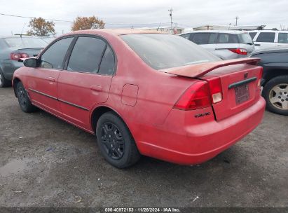 Lot #3035093279 2002 HONDA CIVIC LX