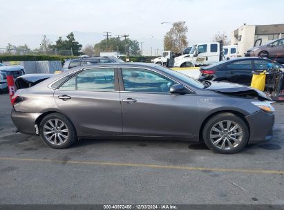 Lot #3056062760 2017 TOYOTA CAMRY HYBRID XLE