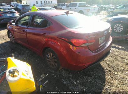 Lot #3048458777 2014 HYUNDAI ELANTRA SE