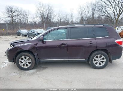 Lot #3035081664 2013 TOYOTA HIGHLANDER SE V6