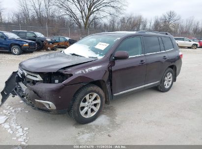 Lot #3035081664 2013 TOYOTA HIGHLANDER SE V6