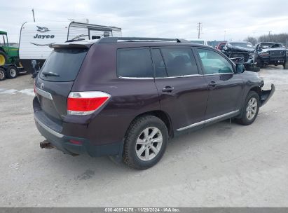 Lot #3035081664 2013 TOYOTA HIGHLANDER SE V6