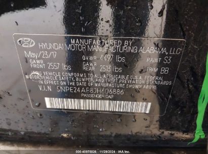 Lot #3051486837 2018 HYUNDAI SONATA SE