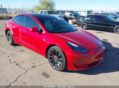 Lot #3035088866 2023 TESLA MODEL 3 PERFORMANCE DUAL MOTOR ALL-WHEEL DRIVE