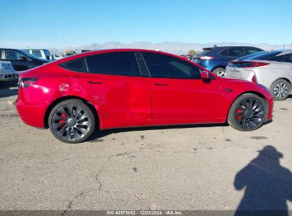 Lot #3035088866 2023 TESLA MODEL 3 PERFORMANCE DUAL MOTOR ALL-WHEEL DRIVE