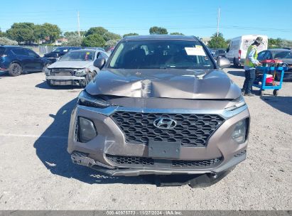 Lot #3034052240 2019 HYUNDAI SANTA FE SE