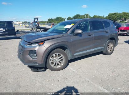 Lot #3034052240 2019 HYUNDAI SANTA FE SE