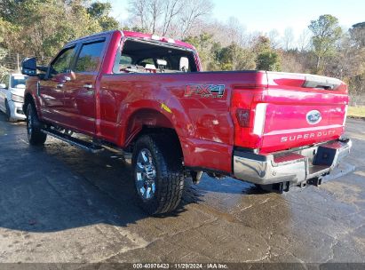 Lot #3034052126 2017 FORD F-250 LARIAT