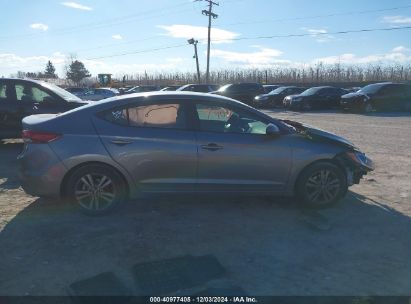 Lot #3034051994 2018 HYUNDAI ELANTRA SEL