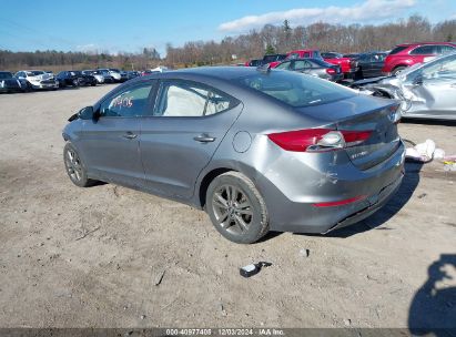 Lot #3034051994 2018 HYUNDAI ELANTRA SEL