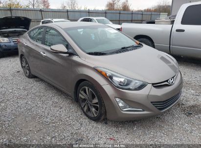 Lot #3034051861 2014 HYUNDAI ELANTRA LIMITED