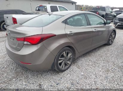 Lot #3034051861 2014 HYUNDAI ELANTRA LIMITED