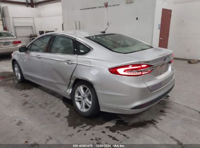 Lot #3037522061 2018 FORD FUSION HYBRID SE