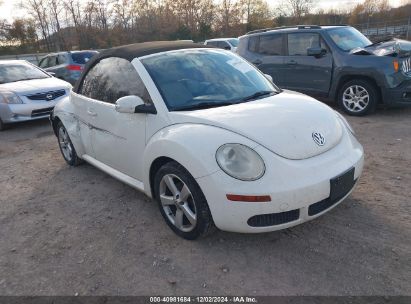 Lot #3034051891 2007 VOLKSWAGEN NEW BEETLE TRIPLE WHITE