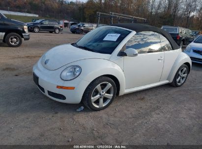 Lot #3034051891 2007 VOLKSWAGEN NEW BEETLE TRIPLE WHITE