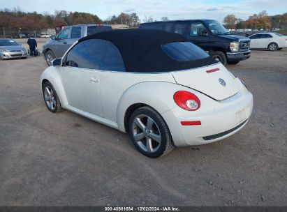 Lot #3034051891 2007 VOLKSWAGEN NEW BEETLE TRIPLE WHITE