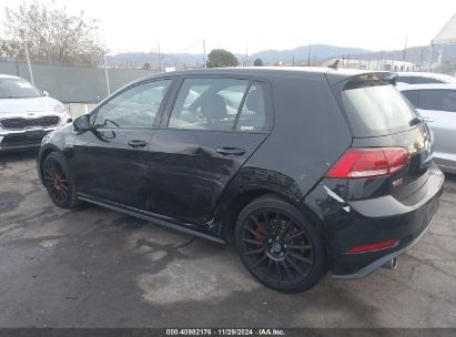 Lot #3056478071 2019 VOLKSWAGEN GOLF GTI 2.0T AUTOBAHN/2.0T RABBIT EDITION/2.0T S/2.0T SE