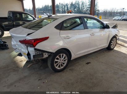 Lot #3035093412 2022 HYUNDAI ACCENT SEL