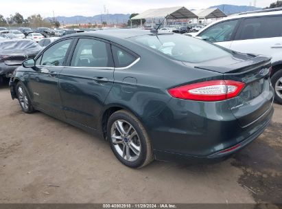 Lot #3050073925 2015 FORD FUSION HYBRID SE