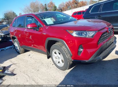 Lot #3035081407 2021 TOYOTA RAV4 HYBRID XLE