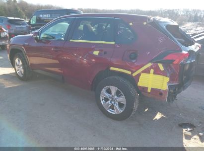 Lot #3035081407 2021 TOYOTA RAV4 HYBRID XLE