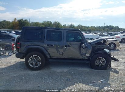 Lot #3050082698 2021 JEEP WRANGLER UNLIMITED SAHARA 4X4