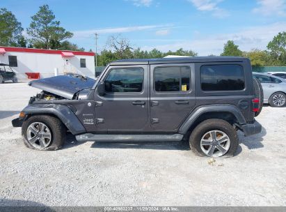 Lot #3050082698 2021 JEEP WRANGLER UNLIMITED SAHARA 4X4