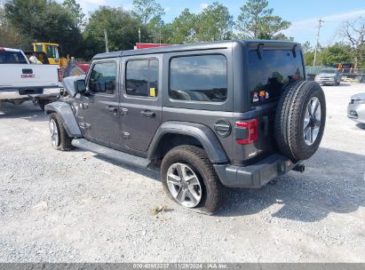 Lot #3050082698 2021 JEEP WRANGLER UNLIMITED SAHARA 4X4