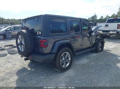 Lot #3050082698 2021 JEEP WRANGLER UNLIMITED SAHARA 4X4